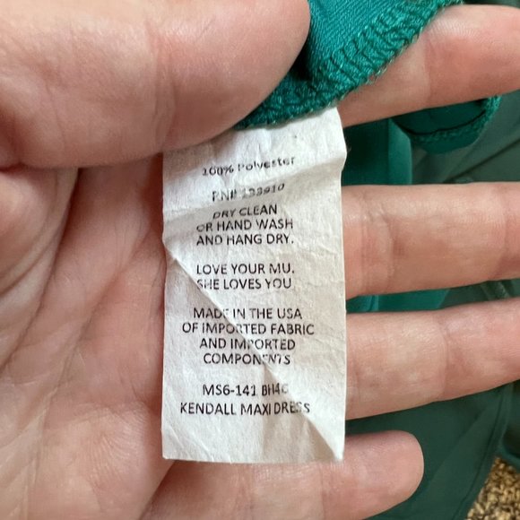 Show Me Your Mumu Hutch Green Kendall Maxi Dress NEW Size X-Small NWT - Picture 12 of 13